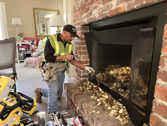 Safe screening installation by Branford Chimney Sweep in Branford, CT