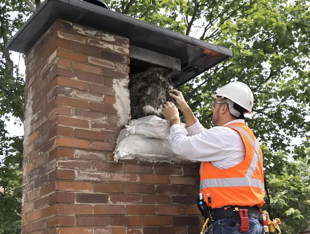 Humane removal of debris and animals by Branford Chimney Sweep in Branford, CT