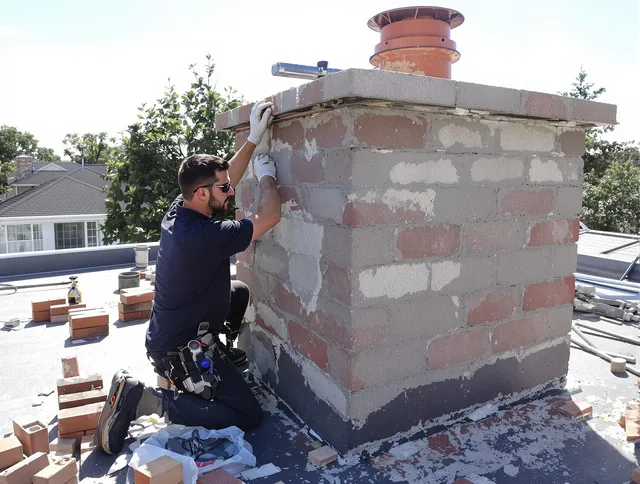 Advanced chimney repair process by Branford Chimney Sweep in Branford, CT