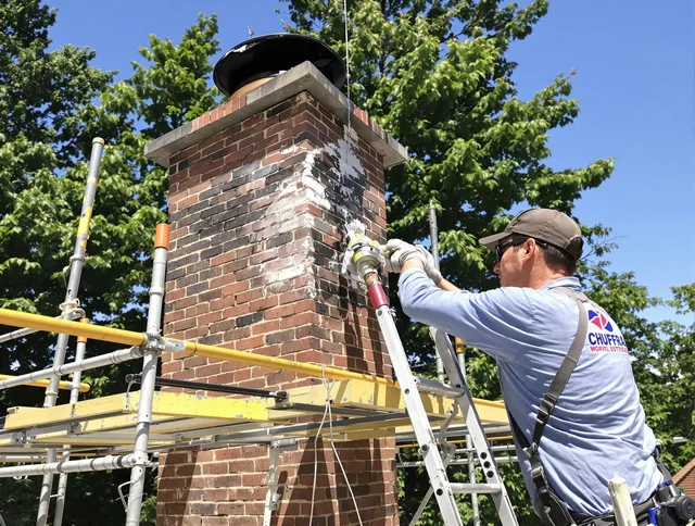 Structural chimney repair by Branford Chimney Sweep in Branford, CT