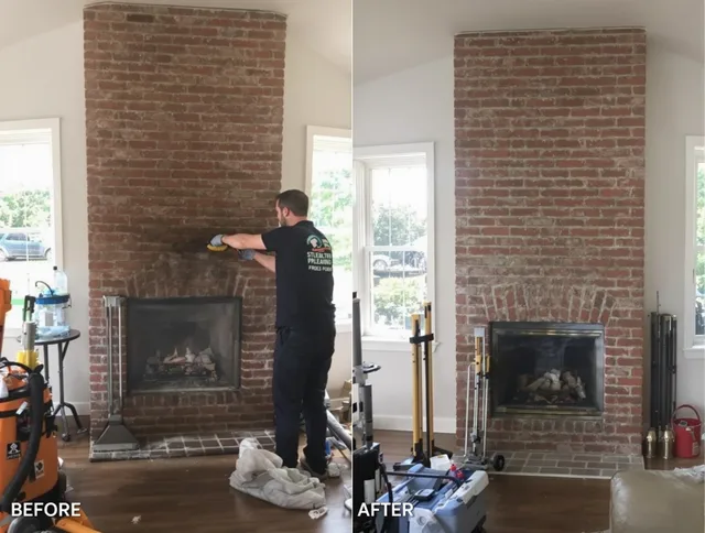 Finished chimney sweeping service by Branford Chimney Sweep in Branford, CT
